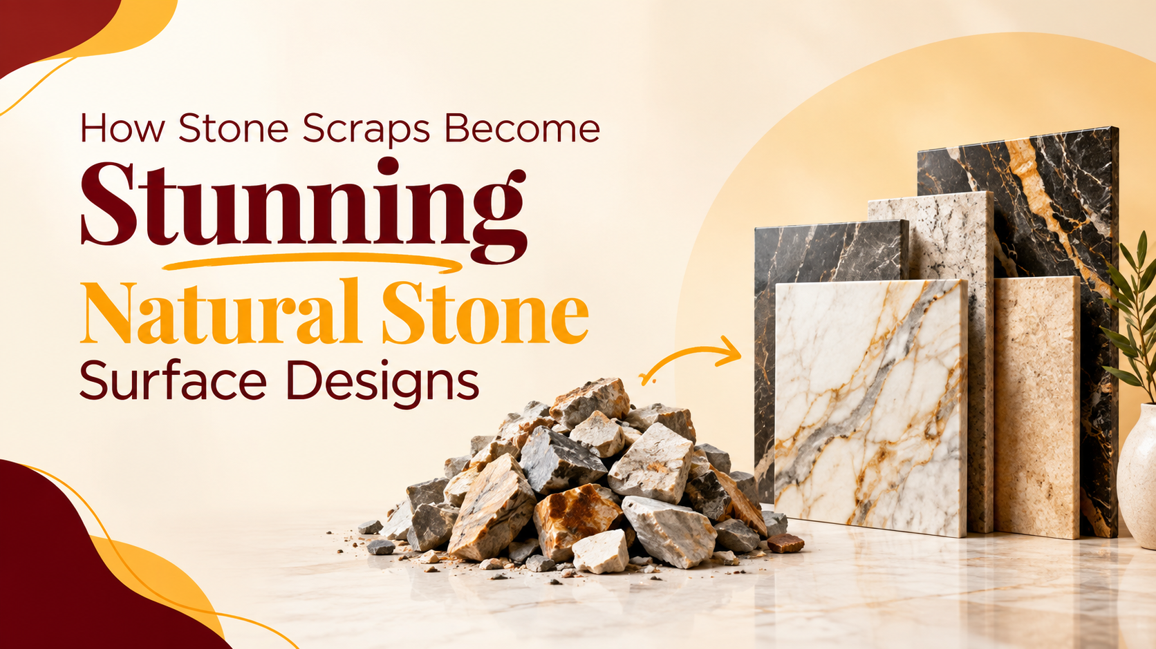 How Stone Scraps Become Stunning Natural Stone Surface Designs